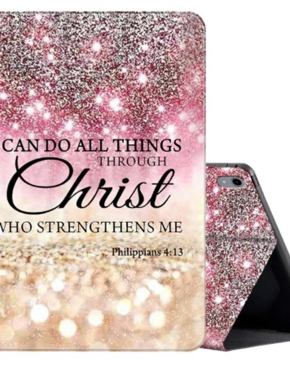 Christian Glitter Bible Verse Tablet Case
